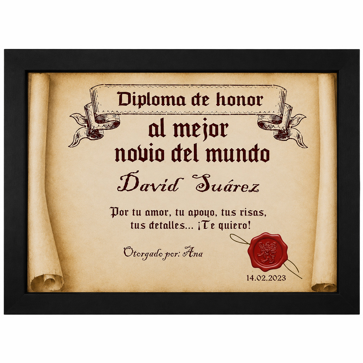 Si con marco negro