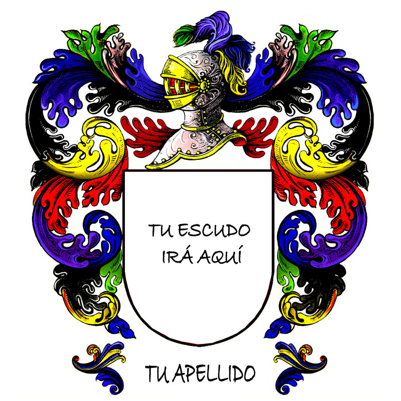 Cadeaux personnalisés: Cadeaux avec blason: Le blason héraldique de votre nom de famille