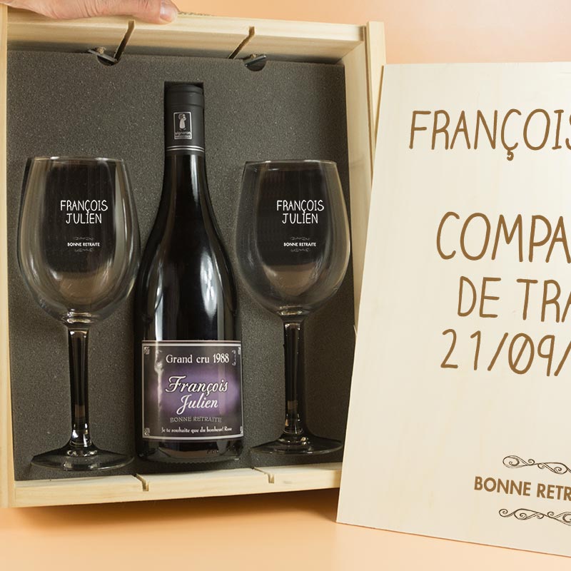 Cadeaux personnalisés: Kits cadeaux: Kit de retraite personnalis&eacute;