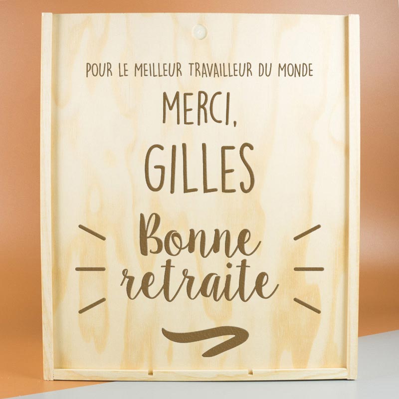 Cadeaux personnalisés: Kits cadeaux: Kit personnalis&eacute; de retraite