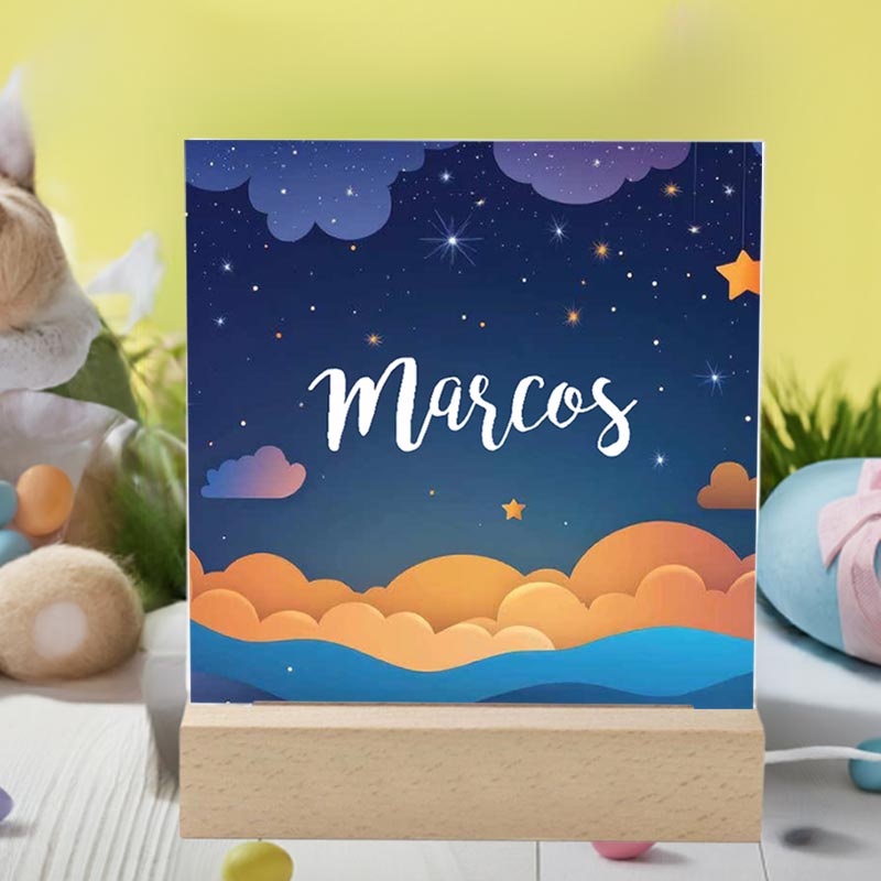 Cadeaux personnalisés: Cadeaux avec le nom: Lampe pour enfants personnalis&eacute;e