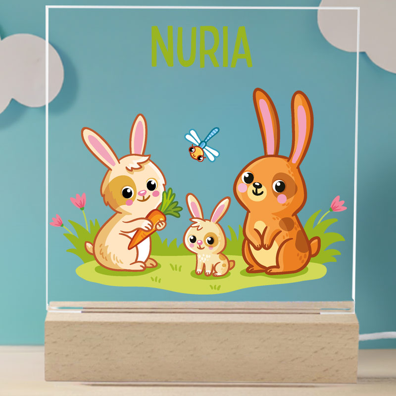 Cadeaux personnalisés: Cadeaux avec le nom: Lampe LED enfant personnalis&eacute;e avec pr&eacute;nom