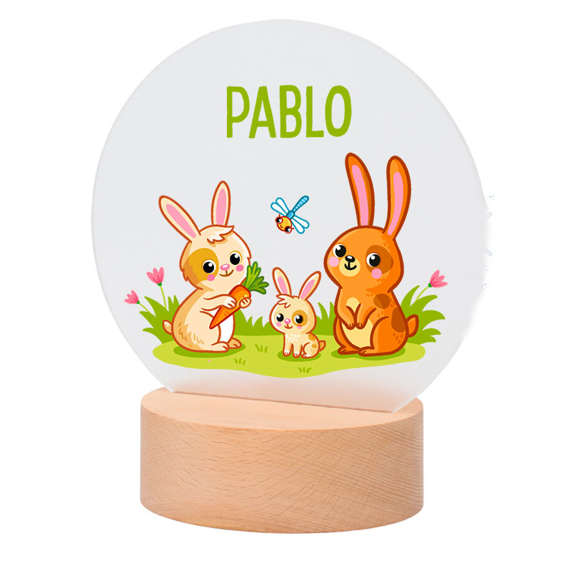 Cadeaux personnalisés: Cadeaux avec le nom: Lampe LED enfant personnalis&eacute;e avec pr&eacute;nom