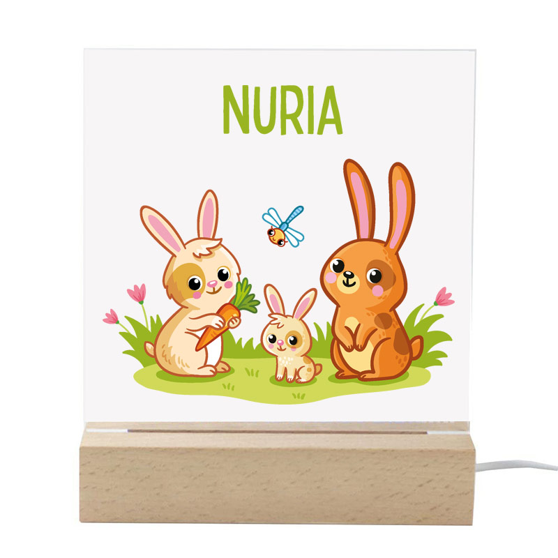 Cadeaux personnalisés: Cadeaux avec le nom: Lampe LED enfant personnalis&eacute;e avec pr&eacute;nom