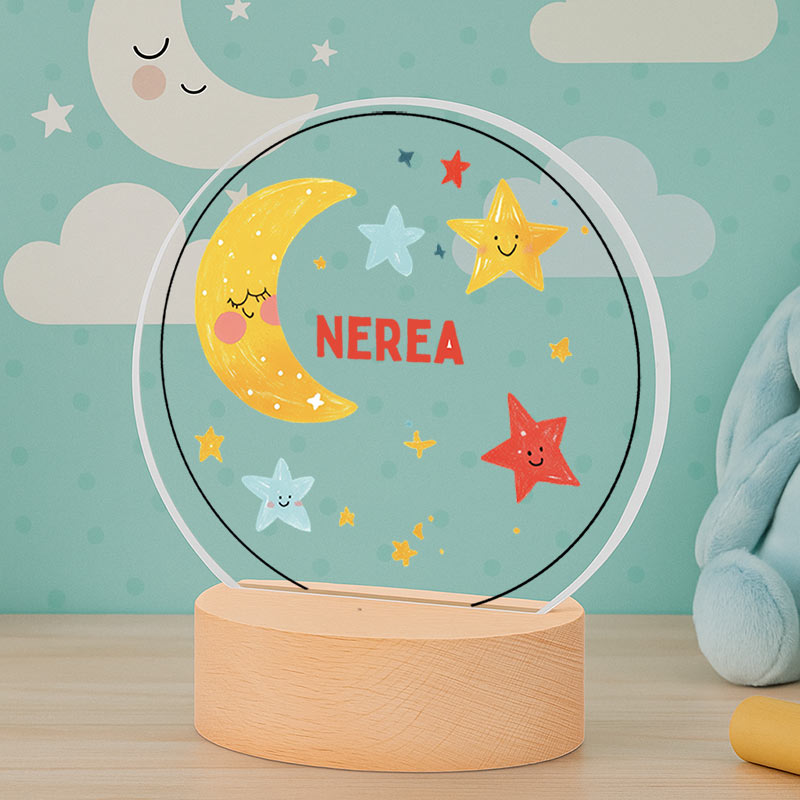 Cadeaux personnalisés: Cadeaux avec le nom: Lampe enfant personnalis&eacute;e avec pr&eacute;nom