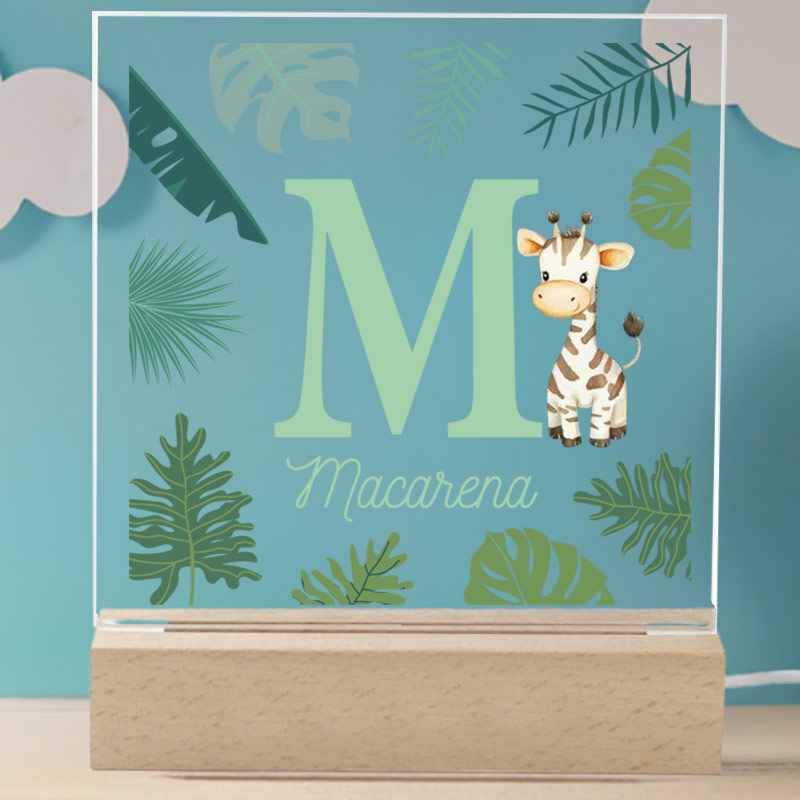 Cadeaux personnalisés: Cadeaux avec le nom: Lampe personnalis&eacute;e pour enfant avec initiale et pr&eacute;nom