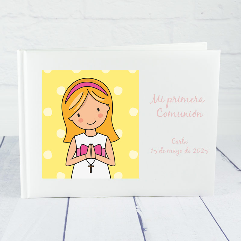 Cadeaux personnalisés: Livre d'or personnalis&eacute; pour la premi&egrave;re communion d'une fille: Livre d'or personnalis&eacute; pour la premi&egrave;re communion d'une fille