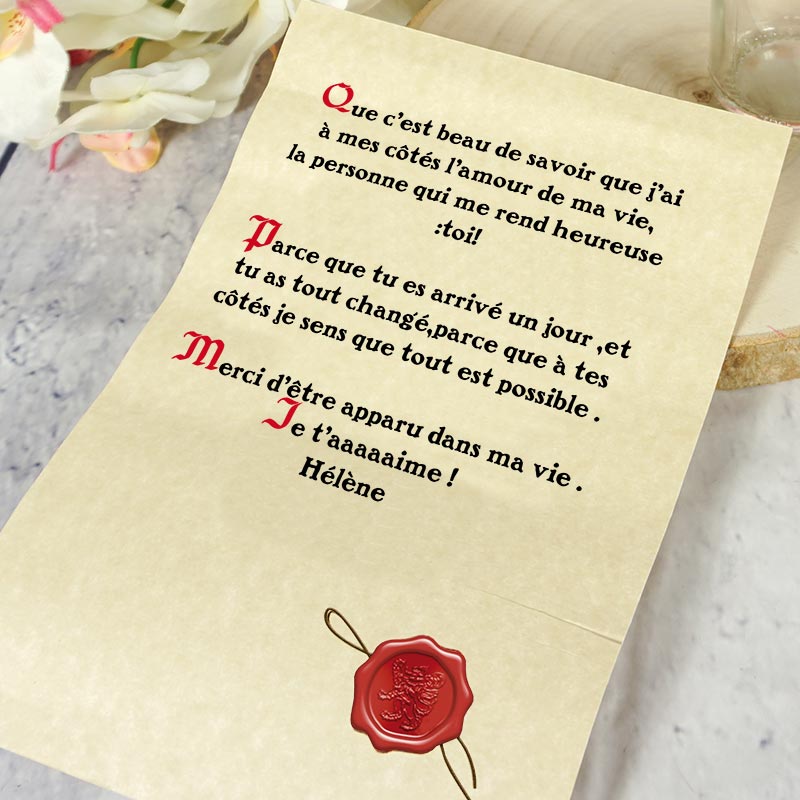 Cadeaux personnalisés: Boissons personnalisées: Message dans une bouteille personnalisée