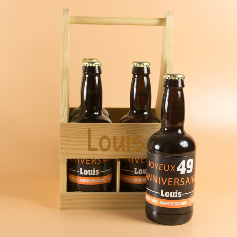 Cadeaux personnalisés: Boissons personnalisées: Pack de bières personnalisées 'Anniversaire'