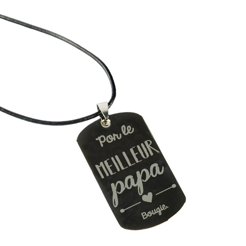 Cadeaux personnalisés: Cadeaux avec le nom: Pendentif personnalisé Le Meilleur Papa