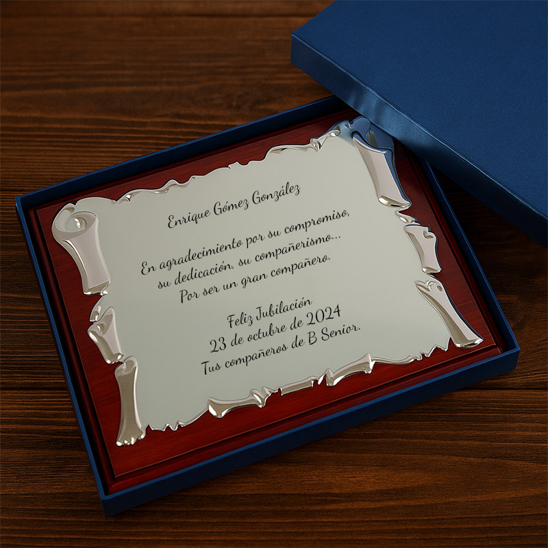 Cadeaux personnalisés: Décoration: Plaque pour hommage personnalisée