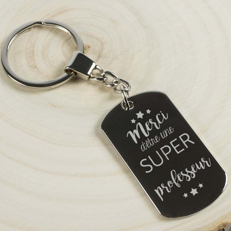 Cadeaux personnalisés: Bijoux personnalisés: Porte-clé merci d'être un super professeur