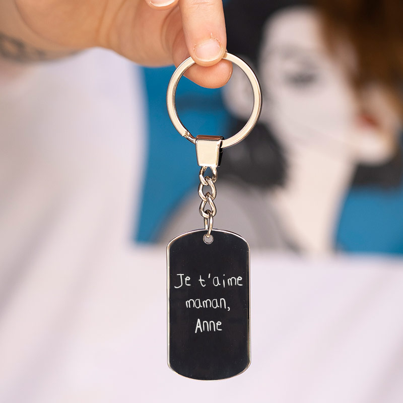 Porte-clef original à personnaliser avec le dessin de votre enfant