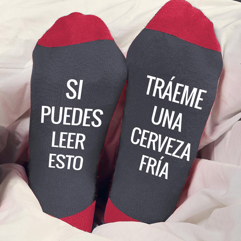 Chaussettes BIO personnalisées avec texte