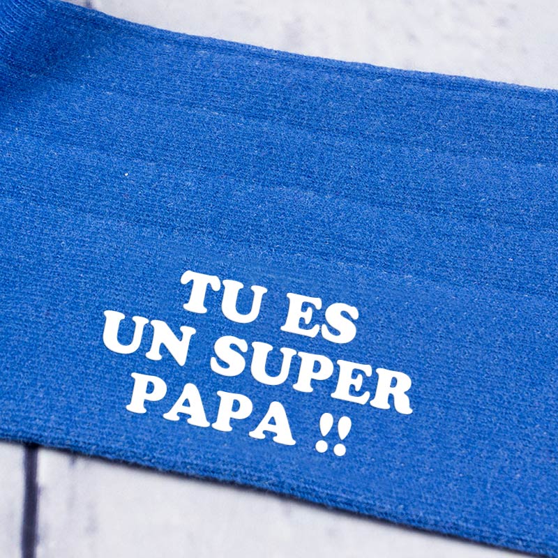 Cadeaux personnalisés: Cadeaux avec le nom: Chaussettes drôles personnalisées pour papa