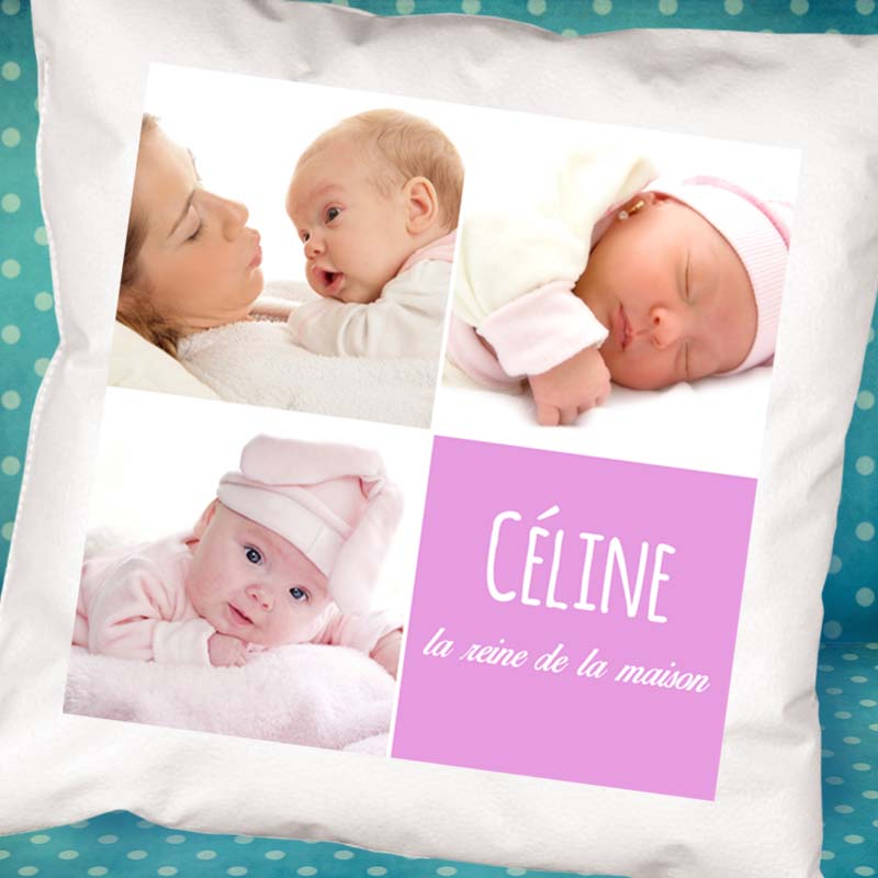 Cadeaux personnalisés: Décoration: Coussin personnalisé avec photos