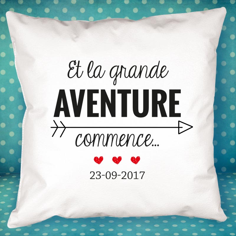 Cadeaux personnalisés: Décoration: Coussin personnalisé MARIAGE