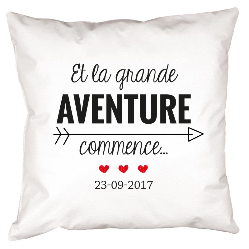 Cadeaux personnalisés: Décoration: Coussin personnalisé MARIAGE