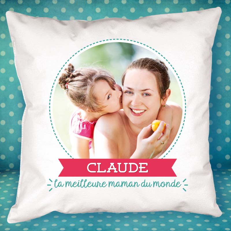 Cadeaux personnalisés: Décoration: Coussin personnalisé pour maman