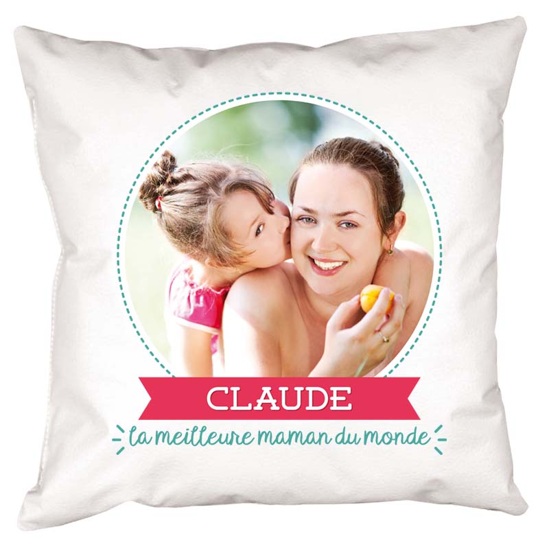 Cadeaux personnalisés: Décoration: Coussin personnalisé pour maman