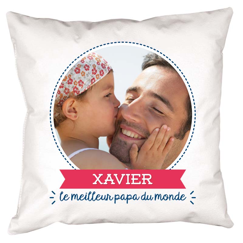 Cadeaux personnalisés: Décoration: Coussin personnalisé pour papa