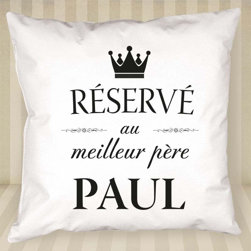 Cadeaux personnalisés: Décoration: Coussin personnalisé Réservé