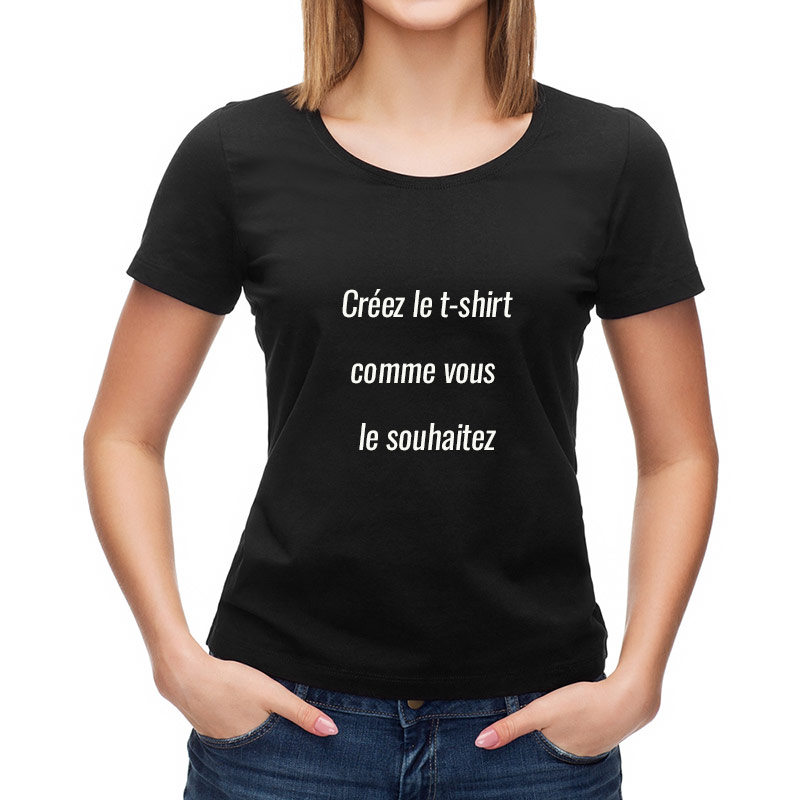 Cadeaux personnalisés: Cadeaux avec le nom: Créez votre t-shirt personnalisé pour femme