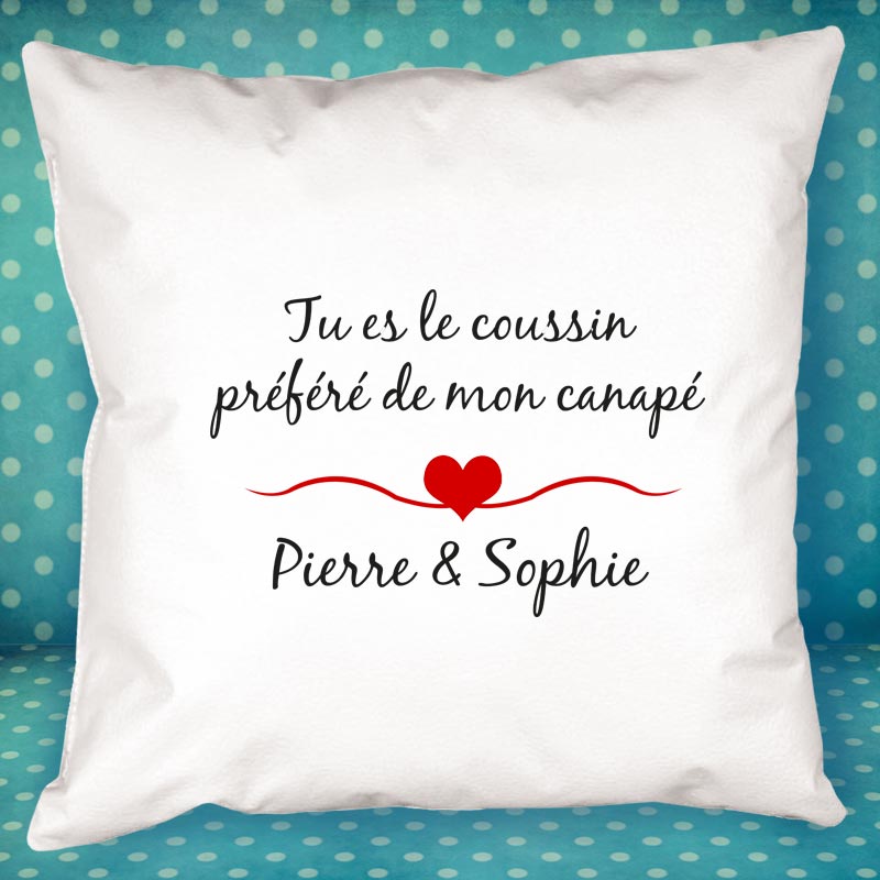 Cadeaux personnalisés: Décoration: Mon coussin préféré personnalisé