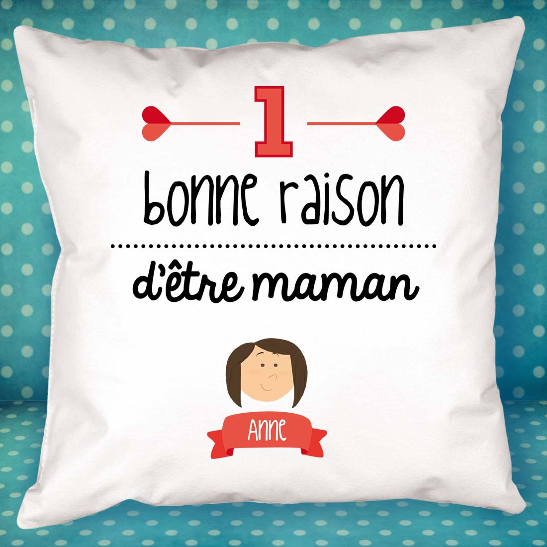 Cadeaux personnalisés: Décoration: Raisons d'être maman Coussin