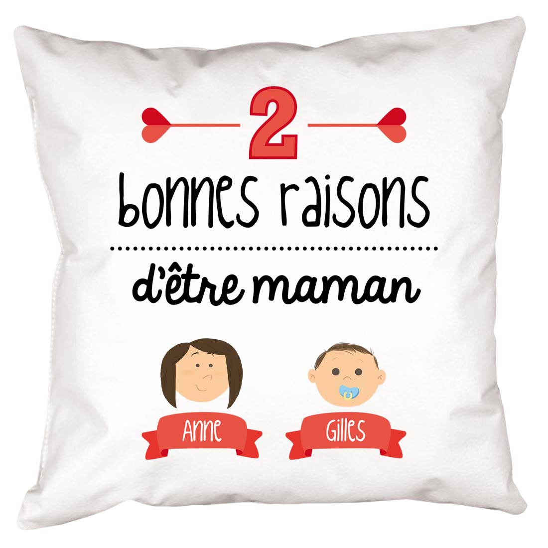 Cadeaux personnalisés: Décoration: Raisons d'être maman Coussin