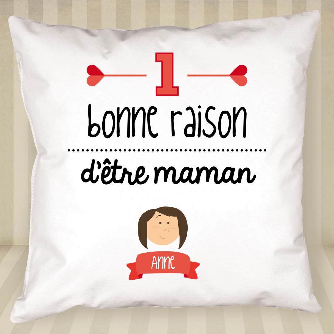 Cadeaux personnalisés: Décoration: Raisons d'être maman Coussin