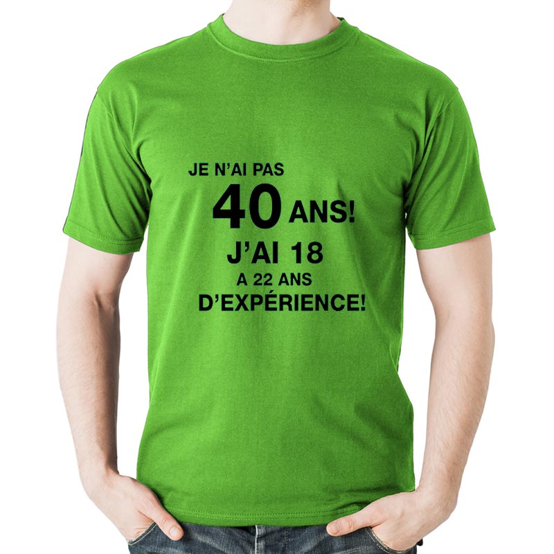 Cadeaux personnalisés: Cadeaux avec le nom: T-shirt anniversaire drôle