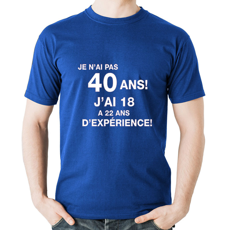 Cadeaux personnalisés: Cadeaux avec le nom: T-shirt anniversaire drôle