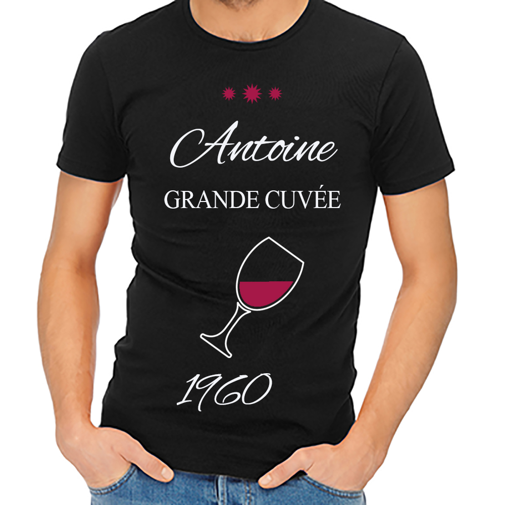 Cadeaux personnalisés: Cadeaux avec le nom: T-shirt Grand cru personnalisé