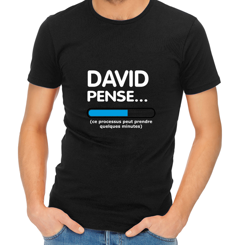 Cadeaux personnalisés: Cadeaux avec le nom: T-Shirt personnalisé... Je pense