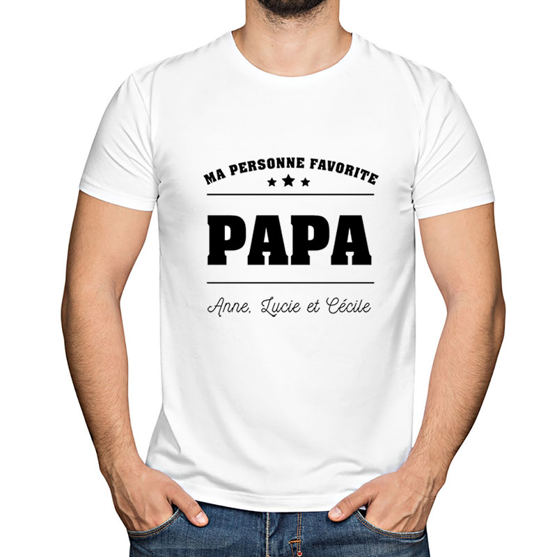 Cadeaux personnalisés: Tee-shirts personnalisés: T-shirt personnalisé Ma personne favorite