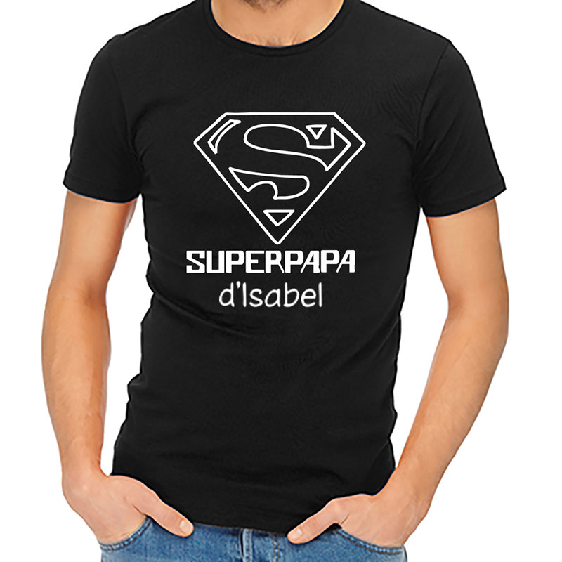 Cadeaux personnalisés: Tee-shirts personnalisés: T-shirt personnalisé Super Papa