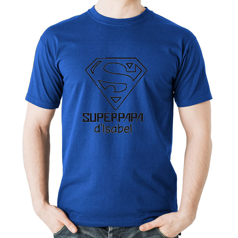 Cadeaux personnalisés: Tee-shirts personnalisés: T-shirt personnalisé Super Papa