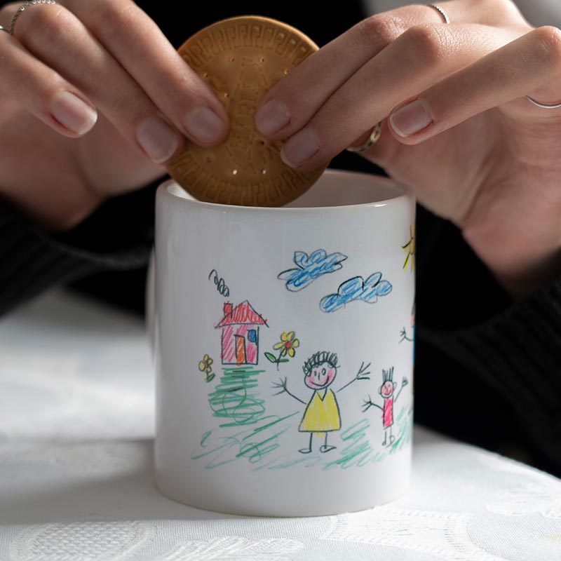 Cadeaux personnalisés: Mugs personnalisés: Mug avec le dessin de votre enfant